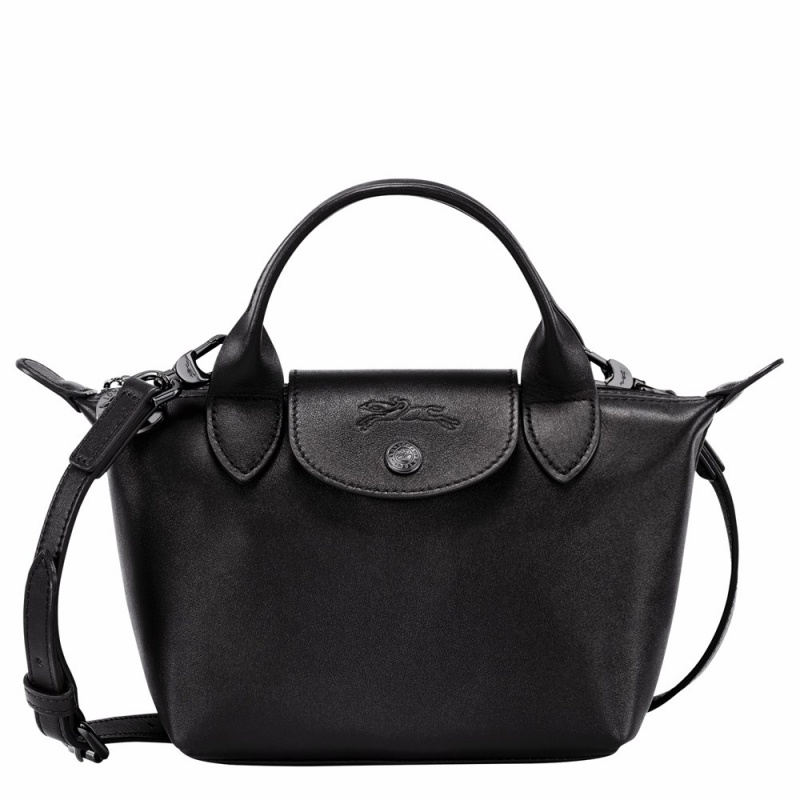 Black Longchamp Le Pliage Xtra XS Women's Handbags